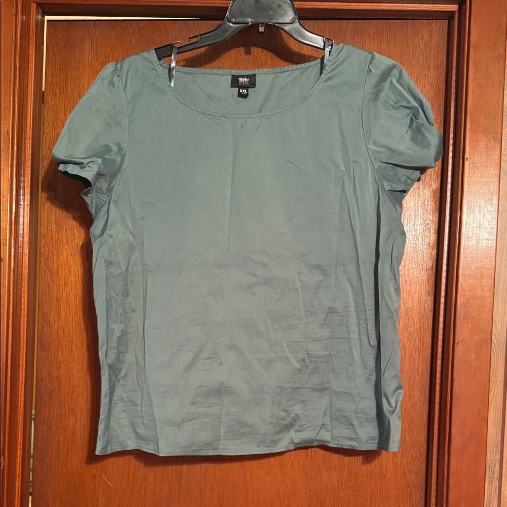 Mossimo stretch Teal Short Sleeve Top